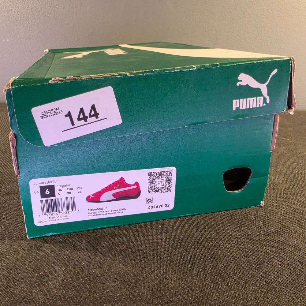 New Jr Size 6Y / UK 5 / EU 38 / Puma Speedcat Jr. Red White Woman 7.5 – 8 - Picture 9 of 10